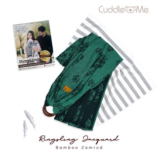 (ORI) Anillo porta bebé Sling Jacquard CuddleMe | Premium Cuddle Me anillo Sling | Honda lateral