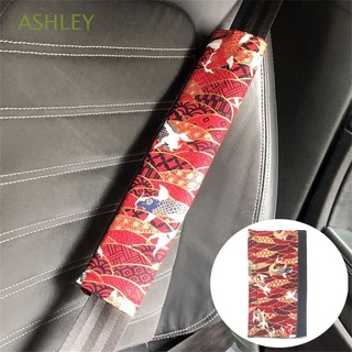 ASHLEY Interior Accessories Seat Belt Cover Soft Safety Belt Protector Universal Japanese Style Shoulder Strap Flannel Lovely Ukiyoe Car Decoration Shoulder Pad