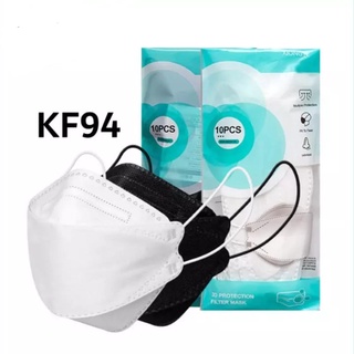 Blanco y negro KF94 contenido de máscara 10PC/coreano kf-94 máscaras