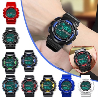 Reloj De pulsera Lcd deportivo impermeable con cronómetro Digital De goma De fecha para hombre
