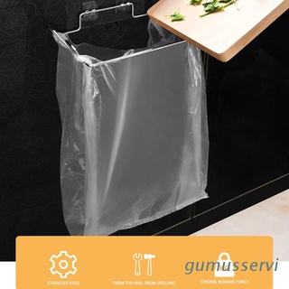 gumu - soporte de pared para bolsas de basura de acero inoxidable, adhesivo para colgar toallas