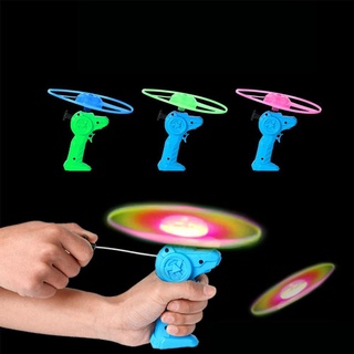 niños luminoso batalla tirar cadena platillo volador juguete venta caliente al aire libre ufo juguete luminoso x4e4 (4)