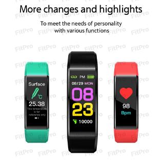 115 PLUS pulsera inteligente con monitor de pulso corporal/ejercicio/medidor de pasos de frecuencia cardiaca presión arterial (2)