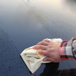 1pzas 25CMX40CM Natural no se absorben piel rápida absorbente de coche limpieza de coche/automóvil Motorcycle vidrio Washing householdc (5)