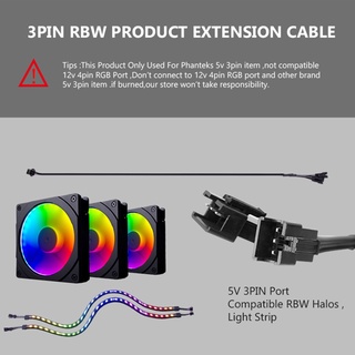 Hsv ARGB 5V 3 Pin artículo Cable de extensión AURA MSI placa base divisor Y estilo adaptador para ventilador de tira de luz de 5V Halos (5)