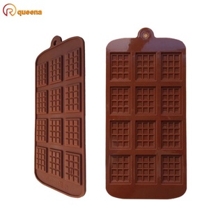 queena3 12 Incluso DIY Molde De chocolate chip waffle Pudín Herramienta Para Hornear Pastel Decoración queena3