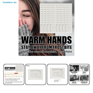 huadans - almohadilla de calor de papel (55 grados celsius, calentador de manos, calentamiento rápido para invierno)