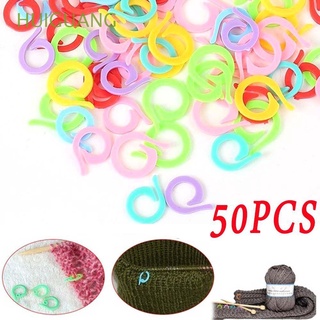 huiguang 50 pzs mini agujas de costura para costura/pinzas para costura/manualidades/marcadores de plástico