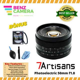 7Artisans lente fotoeléctrica 50mm f1.8 para lente Sony E/7artisans 50mm f1.8
