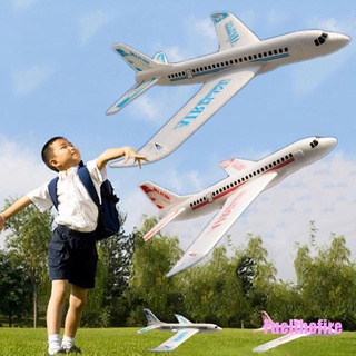 Fuelthefire 49*45cm niños tiro de mano planeador volador aviones juguetes niños espuma aeroplano modelo