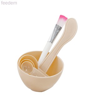 4 pzs brocha Facial para masticar tazón Spoon Set (7)