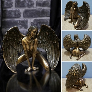 Art Angel Statue Creative Resin Handmade Crafts Ornamnet for Home Living Room Bedroom Decoration