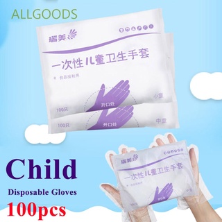Allgoods actividades uso guantes desechables alimentos multiusos niños guantes fiesta Durable niños niños 100 Pcs protección de mano