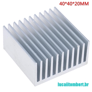() 40x40x20mm aluminio disipador de calor enfriador ic radiador de enfriamiento