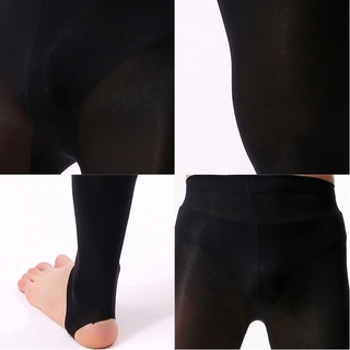 Pantalones casuales Sexy ver a través de Johns/ropa interior ajustada térmica para hombre (8)