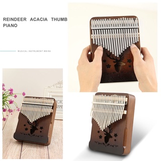 mejor vintage 21 teclas reno kalimba acacia instrumento musical pulgar piano