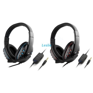 LES Gaming Headphone Stereo Surround Headset 3.5mm Wired Mic for PS4 PC Computer
