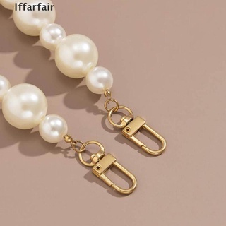 [Iffarfair] Pearl Strap Belt Bags Handbag Handles DIY Purse Replacement Long Beaded Chain . (4)