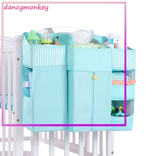 Baby Crib Cot Bed Storage Bag Hanging Pocket Diaper Nappy Clothes Organizer for Home