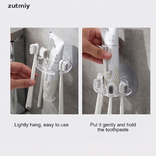 [zutmiy2] soporte de cepillo de dientes soporte de pasta de dientes estante de almacenamiento de afeitadora dispensador organizador m78 (5)