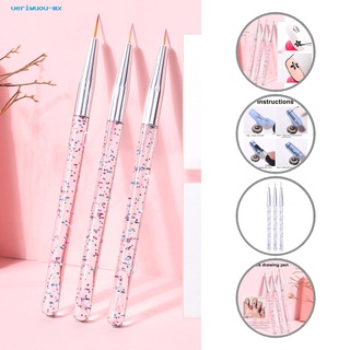 ueriwuou Lightweight Nail Painting Pen Professional Painting Nail Art UV Gel Brush Pen DIY for Manicure