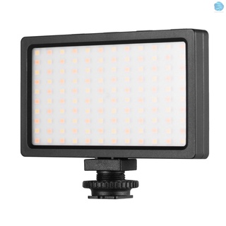 [COM] LIYADI LED Video Light Panel On-cámara 3200K-5600K lámpara regulable brillo luz Flash con montaje de zapata fría para fotografía transmisión en vivo