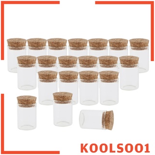 [KOOLSOO1] 20 Pack Small Glass Bottles with Cork Stopper, Glass Test Tubes2.9cm/1.14\'\'