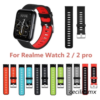 cecilia correa de silicona para realme- watch 2/2 pro correa de reloj de repuesto para smart watch