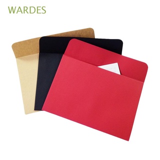 WARDES Blank Paper Envelopes Simplicity Letter Supplies Envelopes European Style For School Office Business Invitation High Quality Retro Vintage Gift Card Envelope
