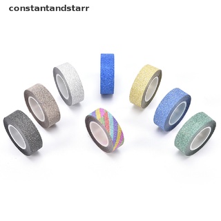 [Constantandstarr] 10m glitter washi sticky paper masking adhesive tape label diy craft decorative CONDH