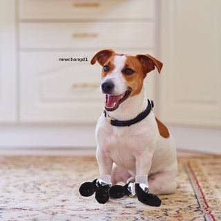 newchangd calcetines antideslizantes para perros/calcetines para mascotas/protección de pata/calcetines para perros con refuerzo de goma (5)
