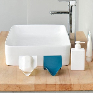 4 colores de jabón titular de baño ducha jabón caja de almacenamiento de drenaje libre de la placa de la caja de plástico titular de la bandeja w7a9
