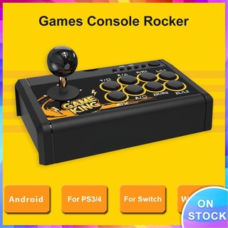 ♛Endless♛4 in 1 USB Wired Arcade Fighting Stick Console Rocker for PS3/PS4/Switch/PC