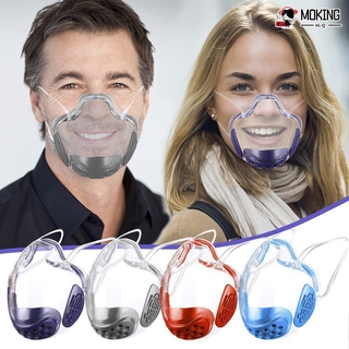 Nueva máscara facial transparente alternativa radical se puede limpiar y reutilizar máscara de respiración de alta calidad PC ultra clean máscara protectora M