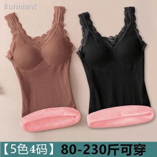 [80-230 Kg] chaleco de encaje para mujer/terciopelo/ropa interior de terciopelo/ropa interior de otoño/invierno
