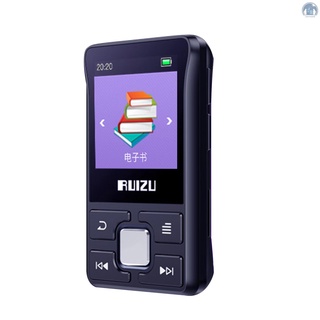Lighthome RUIZU X55 BT MP3 Portable Music Video Player Mini Music Player 1.5-inch Screen with Speaker FM Radio Recording Stereo FM Automatic Radio MP3 MP4 3.5mm Audio Input Built-in 8G Memory