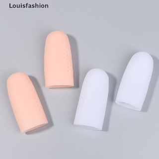 [louisfashion] 2 pzs protectores de dedo del pie grande nuevo tubo de silicona transpirable con separadores del dedo del dedo del pie agujeros calientes