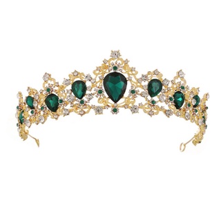 aug desfile reina corona para las mujeres de cristal tiara diadema barroco nupcial tocado de boda corona princesa tocados