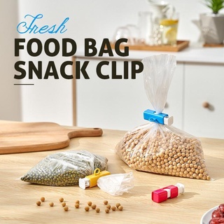 3 piezas de alimentos frescos Snack bolsa Clip/botón elástico tipo bolsa de pan Clip de sellado/merienda de alimentos frescos bolsa de almacenamiento Clips