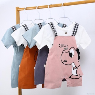 Summer Baby Cute Cartoon Printing Suspender Trousers Kids Overalls (1)