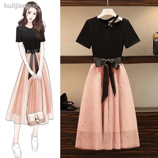 Fat sister mm summer 2021 new plus size women s dress slimming skirt suitable for fat women to wear Western-style dress