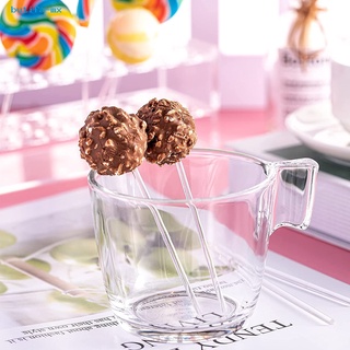 butifa Acrylic Lollipop Sticks Coffee Stirrers Lollipop Sticks Long Handle Baking Assistant