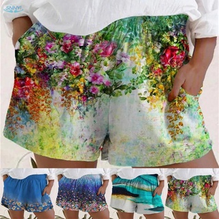 Pantalones cortos Floral impreso gimnasio pantalones calientes señoras verano mujer playa Casual 2021