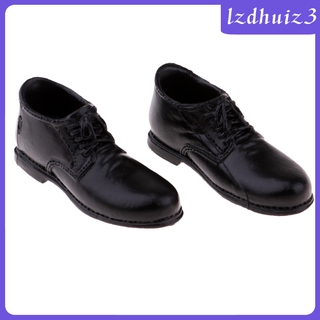1/6 hombre negro zapatos de cuero para 12\ '\' Phicen Kumik CG CY accesorio