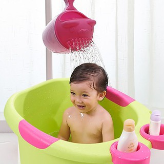 (Lgs) Embudo de ducha bebé taza de baño niño herramienta de baño