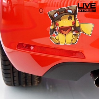 calcomanías de caricatura pikachu para motocicleta/laptop/decoración