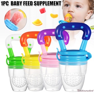 Chupete de alimentos para bebés frutas y verduras suplemento alimenticio de silicona pezón bolsa de mordedura bebé vajilla de alimentación (1)