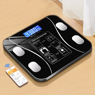 balanza de grasa corporal inteligente inalámbrico digital baño balanza de peso analizador de composición corporal con aplicación smartphone bluetooth