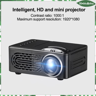 [xmadbtrc] mini proyector, proyector de vídeo portátil, compatible con av, usb, u-disk, disco duro móvil, tf