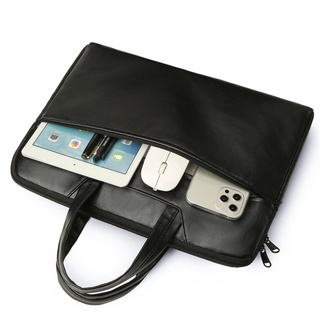 bolsa de ordenador portátil 13.3 14 pulgadas impermeable portátil bolsa de la manga para macbook caso m1 air pro 13 huawei hombro bolso maletín (3)